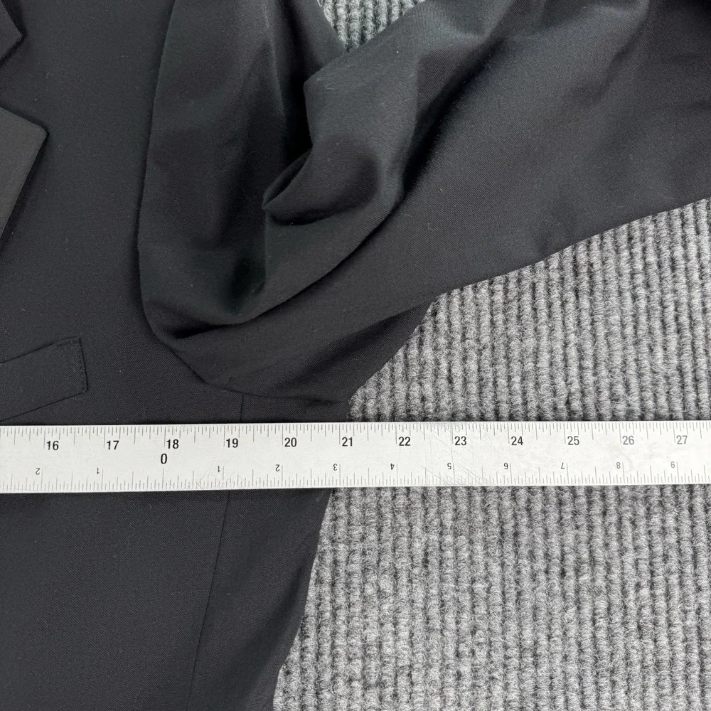 Polo University Club Tuxedo Jacket 42 S Black Wool Luxury Designer Ralph Lauren